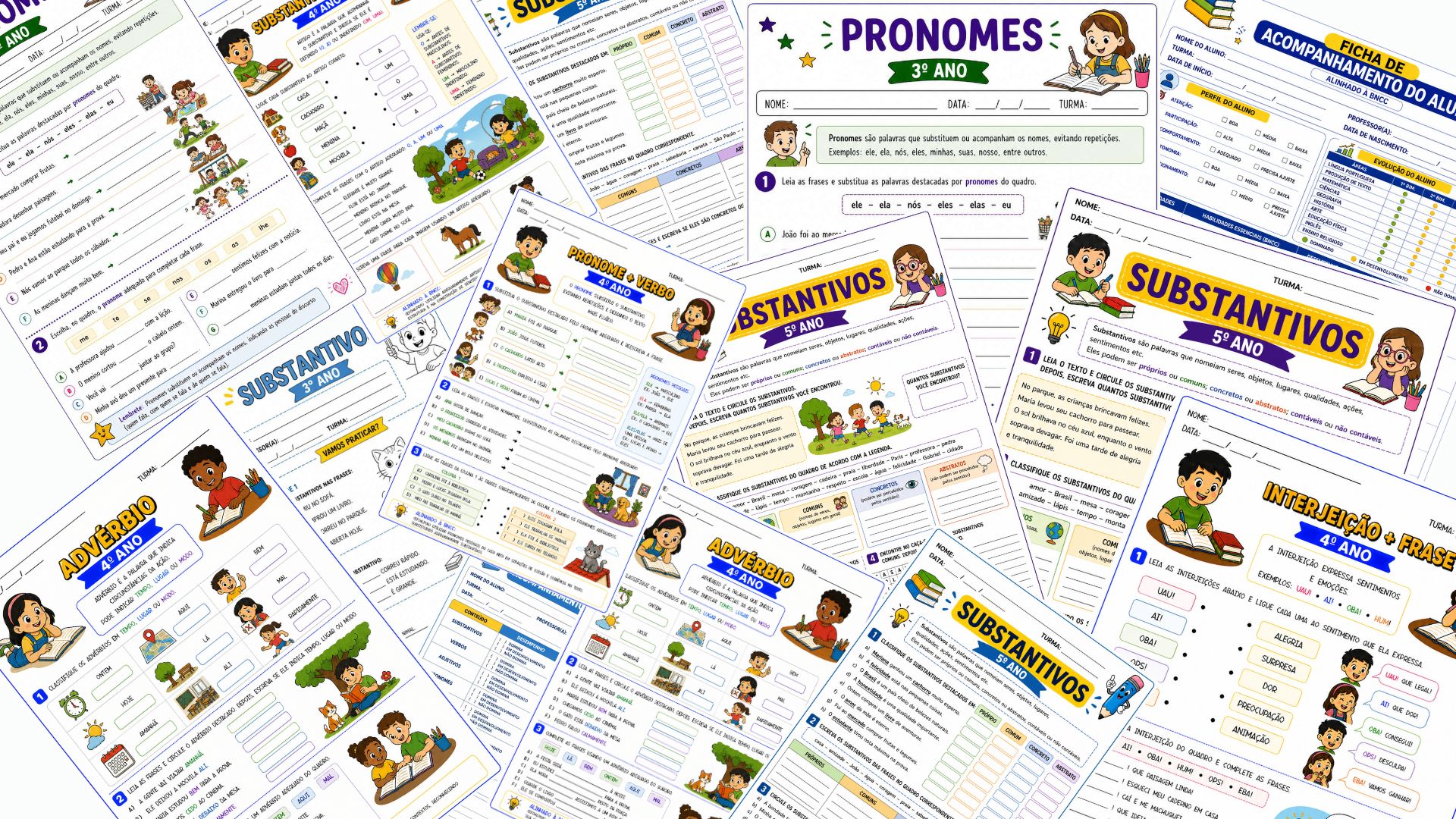 Pacote +300 Atividades de Classes Gramaticais